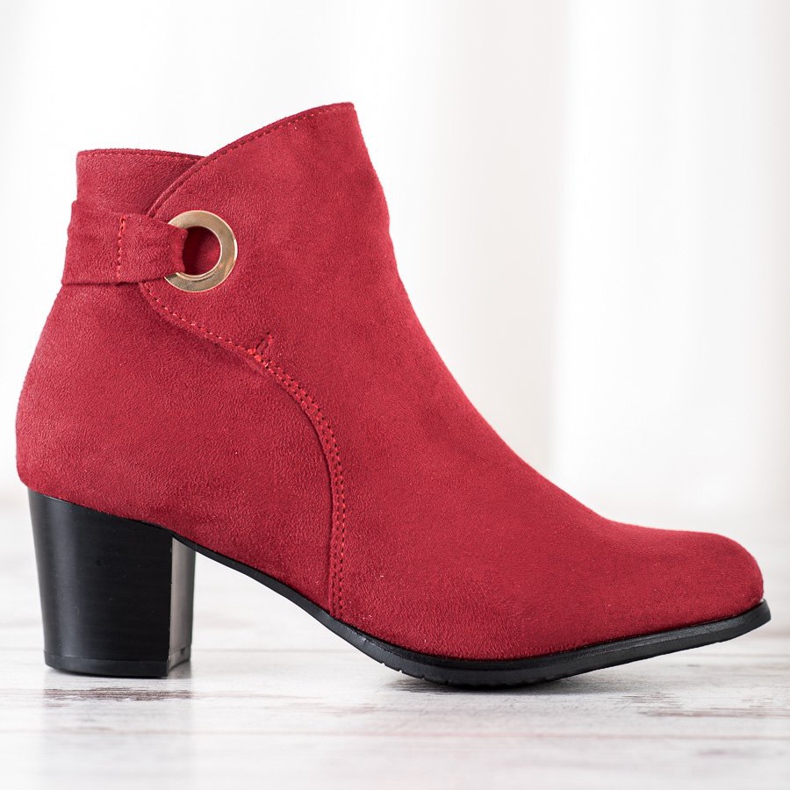 Goodin Cómodas botas rojas rojo 2 Goodin Cómodas botas rojas rojo 2