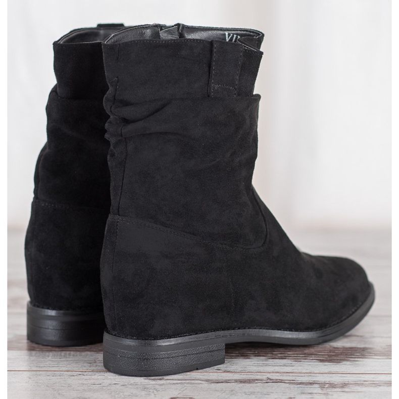 Botas de vaquero en la cuña VINCEZA negro 2 Botas de vaquero en la cuña VINCEZA negro 2