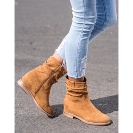 Botas de vaquero en la cuña VINCEZA marrón 1