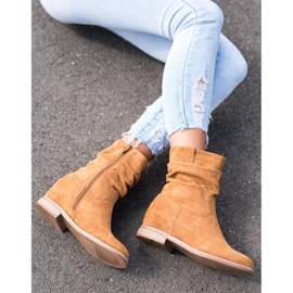Botas de vaquero en la cuña VINCEZA marrón 2