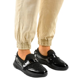 Zapatillas deportivas sin cordones B120 negras negro 1 Zapatillas deportivas sin cordones B120 negras negro 1