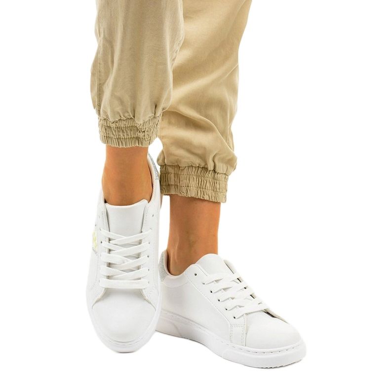 Zapatillas clásicas blancas BK929-19 blanco plata 1