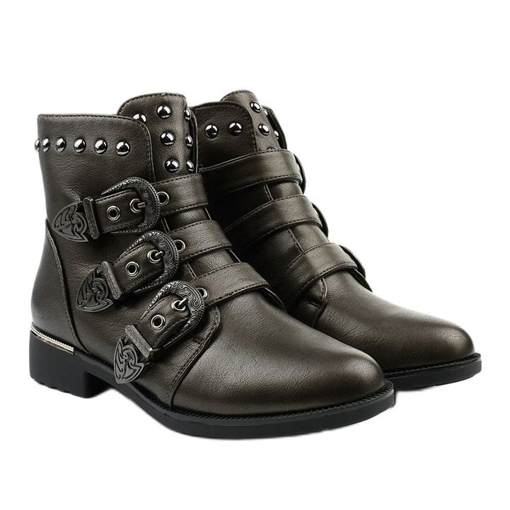 Botas marrones de mujer con letras Aotoria marrón 2 Botas marrones de mujer con letras Aotoria marrón 2