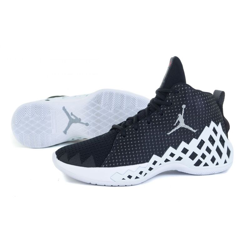 Zapatillas de baloncesto Nike Jumpman Diamond Mid M CI1204-001 blanco, blanco, negro negro 1