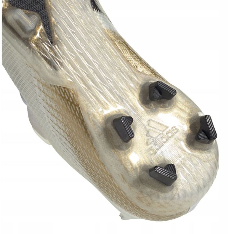 Botas de fútbol Adidas X Ghosted.1 Fg Jr EG8181 negro, blanco, dorado blanco 1