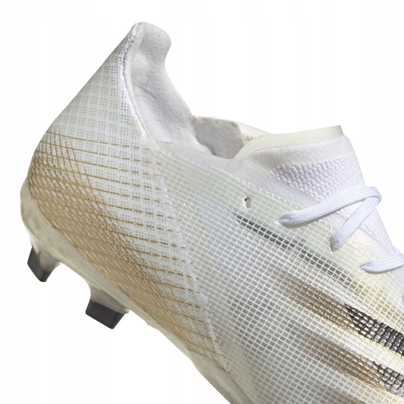 Botas de fútbol Adidas X Ghosted.1 Fg Jr EG8181 negro, blanco, dorado blanco 2