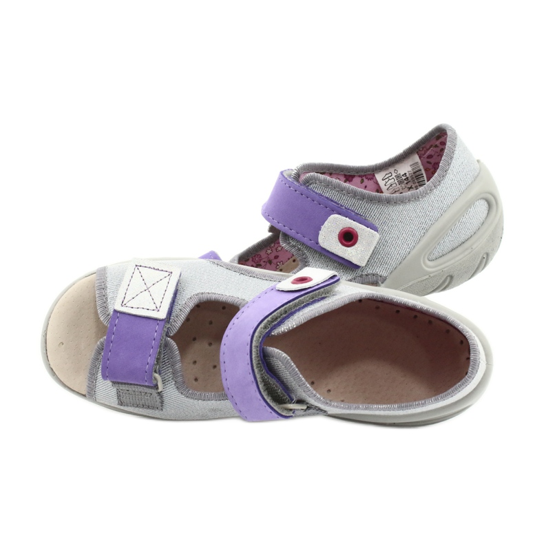 Calzado infantil befado 065X144 violeta plata gris 5
