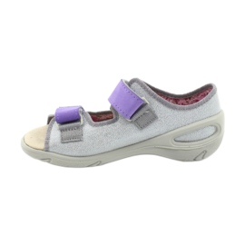 Calzado infantil befado 065X144 púrpura plata gris 2