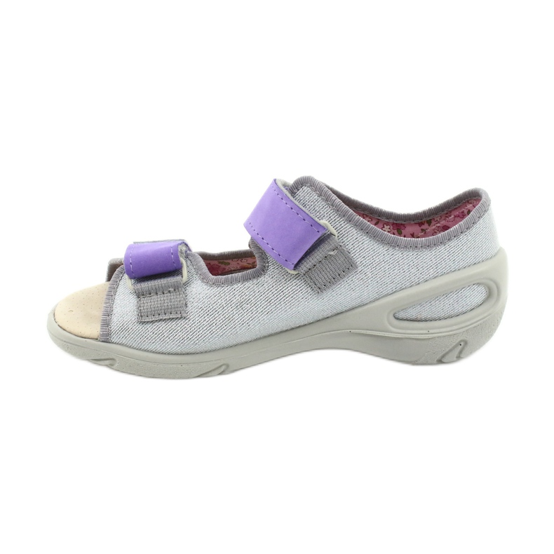 Calzado infantil befado 065X144 púrpura plata gris 2