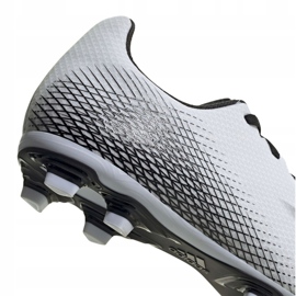 Botas de fútbol adidas X GHOSTED.4 FxG M FW6783 blanco, blanco, negro blanco 4