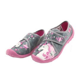 Calzado infantil befado 560X117 rosado plata gris 2