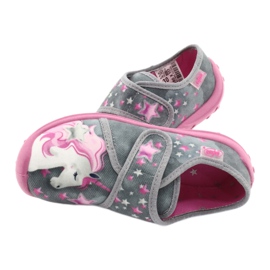 Calzado infantil befado 560X117 rosado plata gris 4