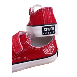 Zapatillas Infantiles Big Star Con Velcro Rojo FF374063 blanco 3
