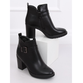 Botas negras de tacón ancho BM-9078 Black negro 2
