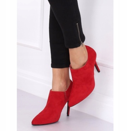 Zapatos de ante rojo con tacón stiletto TX-1850 Rojo 4
