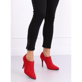 Zapatos de ante rojo con tacón stiletto TX-1850 Rojo 3