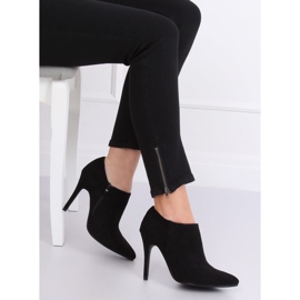 Zapato de ante negro con tacón stiletto TX-1850 Negro 2