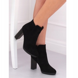 Botas negras de tacón BM-9091-1 Black negro 3