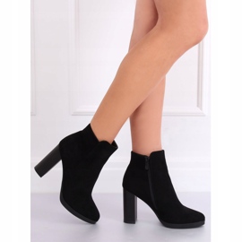 Botas negras de tacón BM-9091-1 Black negro 1