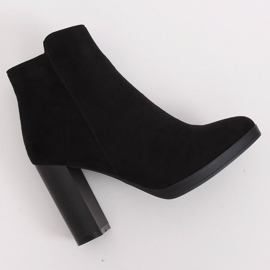 Botas negras de tacón BM-9091-1 Black negro 2