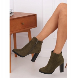 Bota de tacón verde BM-9091-1 Verde 2