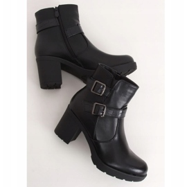 Botas negras con tacones anchos 168-209 Negra negro 1
