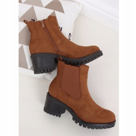 Botines chelsea tacones camel 4935 Camel marrón 1