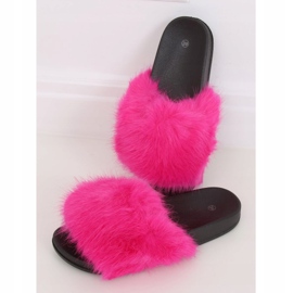 Zapatilla piel fucsia CK107P Fushia rosa 1