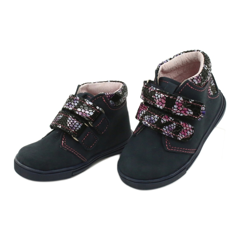 Botas velcro mariposa Mazurek 341 azul marino 2