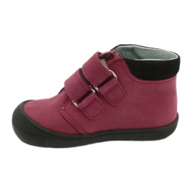 Zapatos velcro corazón Mazurek 1341 claret / negro rojo 1 Zapatos velcro corazón Mazurek 1341 claret / negro rojo 1
