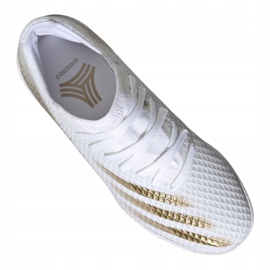 Botas de fútbol Adidas X Ghosted.3 In Jr EG8225 gris / plata, blanco, dorado blanco 4