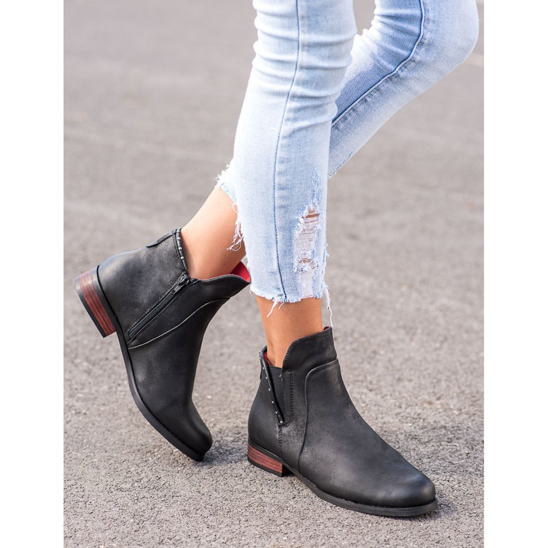 Goodin Botas elegantes con cremallera. negro 2