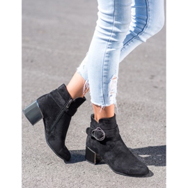 Goodin Botas con hebilla decorativa negro 1 Goodin Botas con hebilla decorativa negro 1