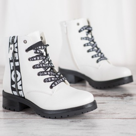 Botas de Eco Piel VINCEZA blanco 1
