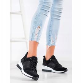 Filippo Zapatillas de cuero negras negro 2