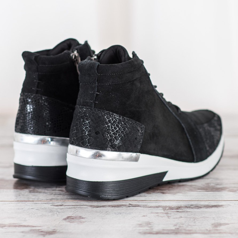 Filippo Botines de piel con cordones negro 1 Filippo Botines de piel con cordones negro 1