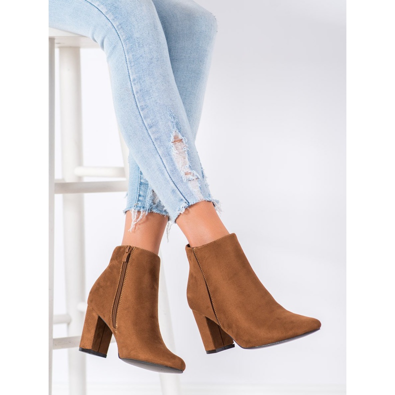 Goodin Botas elegantes en Spitz marrón 1 Goodin Botas elegantes en Spitz marrón 1