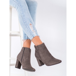 Goodin Botas elegantes en Spitz gris 4