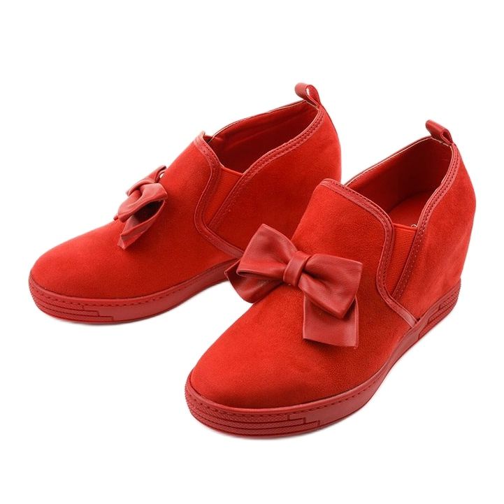 Zapatillas rojas con lazo Tifi rojo 2