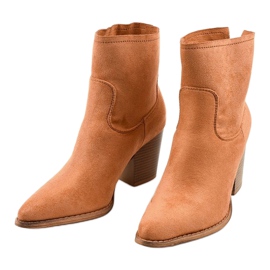 Botines marrones en el poste M398 marrón 2