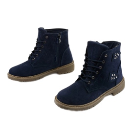 Botas de montaña azul marino con cremallera Delothia 1
