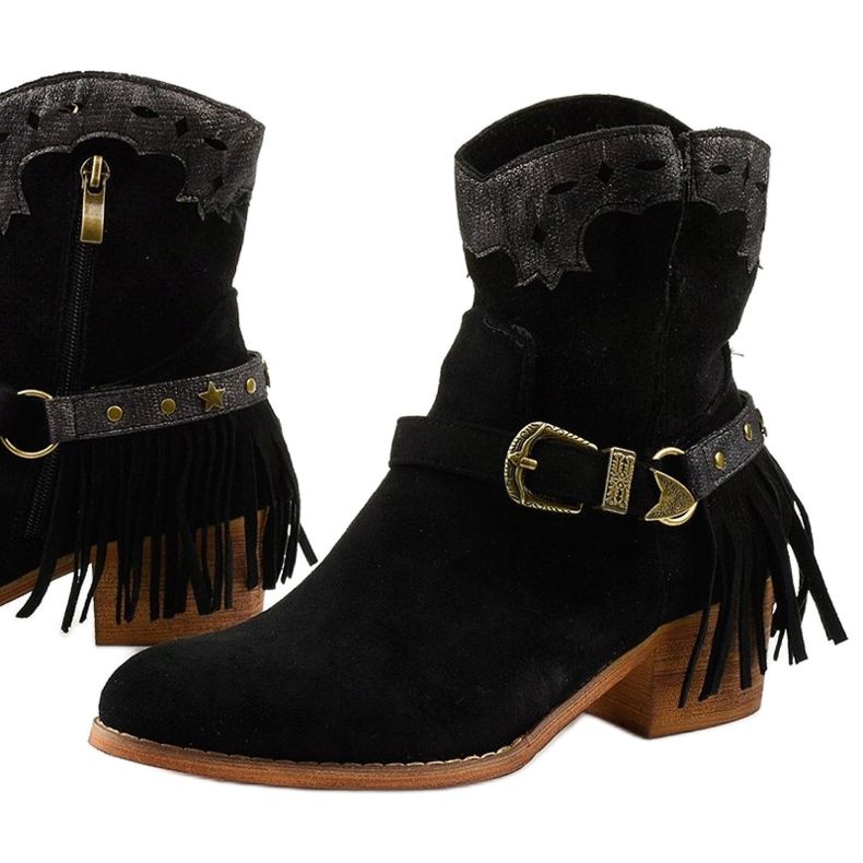 Botines de ante negro con estrella Generational 1