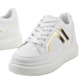 Primeras zapatillas blancas blanco dorado 1