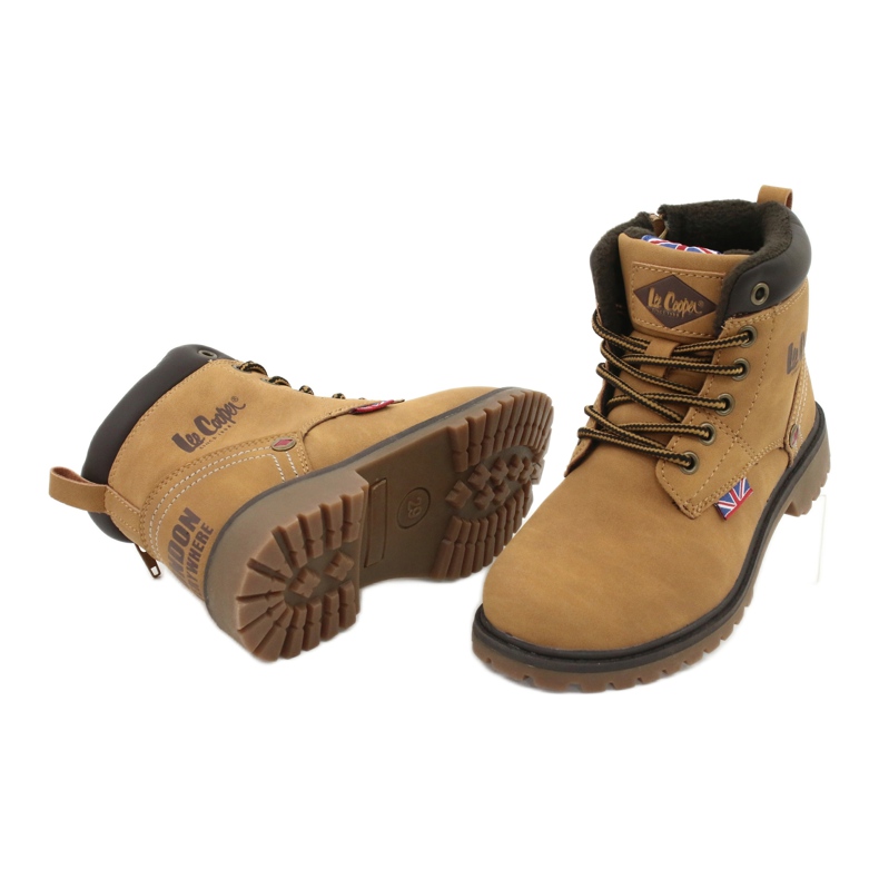 Lee Cooper KID CAMEL Trappers atados con cremallera amarillo 3 Lee Cooper KID CAMEL Trappers atados con cremallera amarillo 3