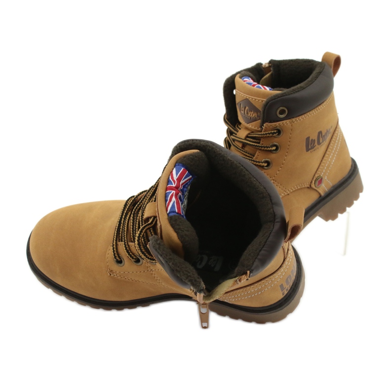 Lee Cooper KID CAMEL Trappers atados con cremallera amarillo 4 Lee Cooper KID CAMEL Trappers atados con cremallera amarillo 4