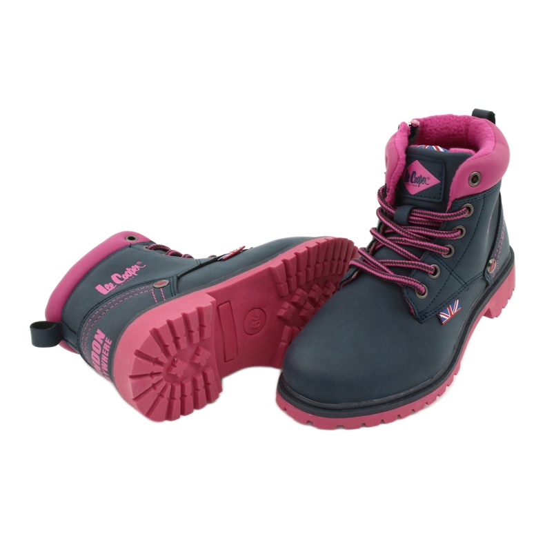 Lee Cooper Cappers para niños en un control deslizante azul marino 3