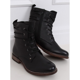Botas negras botas negras con cordones PG08 Black negro 1 Botas negras botas negras con cordones PG08 Black negro 1