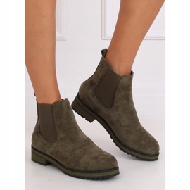 Botines Chelsea verdes para mujer F-3799 Verde 3
