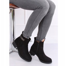 Botas de mujer de ante negro negro 1210D-PA Negro 4
