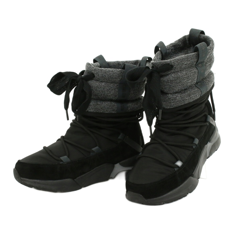 Botas de nieve Big Star Sport con piel GG274628 negro gris 2